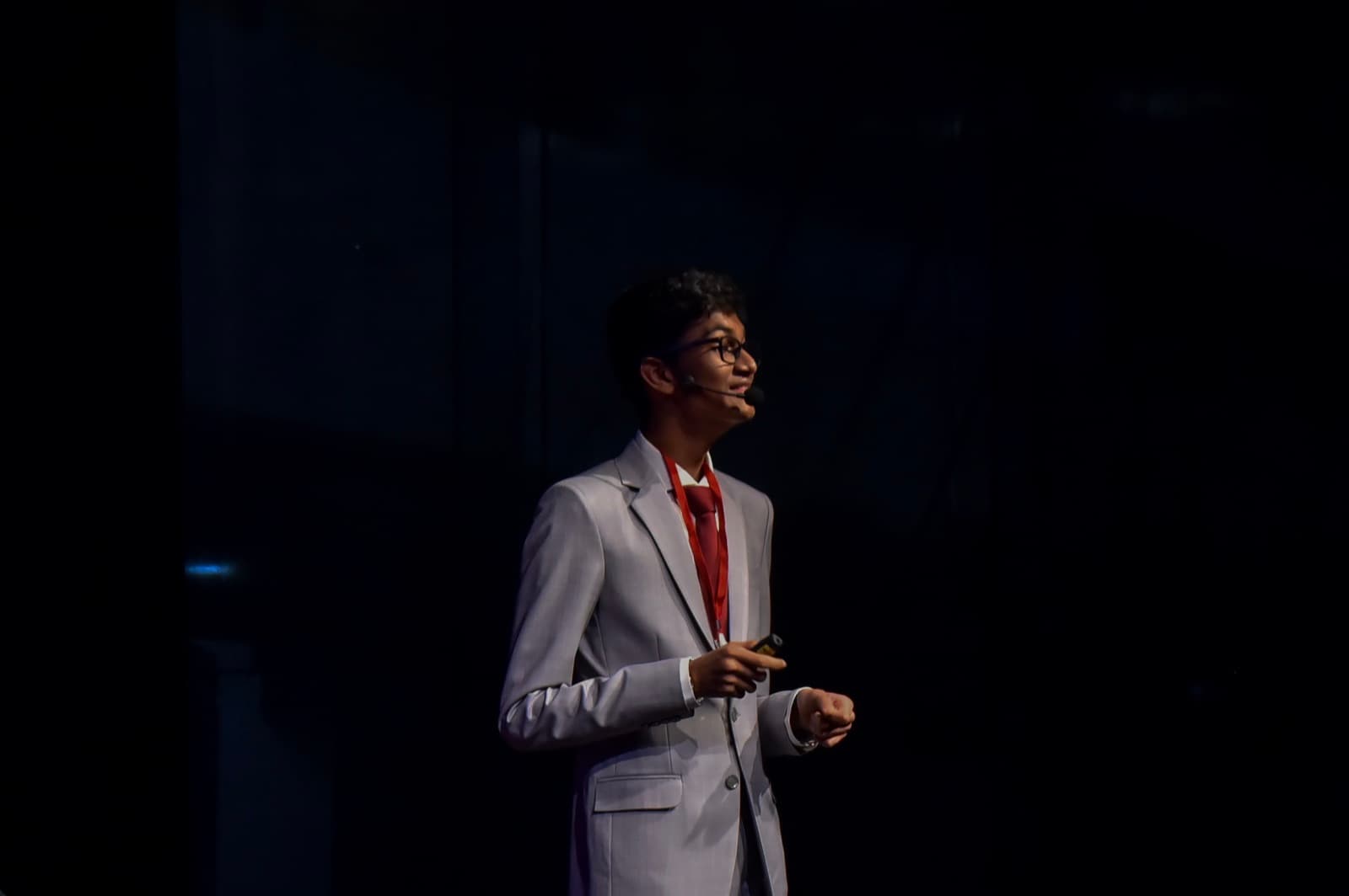Shaurya Gangrade delivering his TEDx Talk